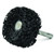 Superior Abrasives 38447 | SHUR-BRITE 4" x 1" x 1/4" Extra Coarse Shank Mounted Black Stripping Wheel