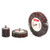 Superior Abrasives 10168 | SHUR-KUT 1-1/2" x 1/2" x 1/4"-20 80 Grit Aluminum Oxide Mounted Flap Wheel