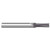 Allied Machine and Engineering TM45075 | M4.5x0.75 ISO x 0.120" Diameter x 0.125" Shank x 0.266" LOC x 2.000" OAL 3 Flute TiAIN Coated Helical Flute Thread Mill