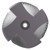 Allied Machine and Engineering TM19BSPTCHM  | 1/4 and 3/8-19 BSPT x  9.91mm Diameter x 10.00mm Shank x 14.73mm LOC x 84.00mm OAL 4 Flute TiAIN Coated Helical Flute Thread Mill