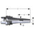 Parlec H63A-M06SF160-9 | 6mm Hole Diameter x 160mm Projection HSK63A 21mm Nose Diameter 25,000 RPM Shrink Fit Tool Holder & Adapter