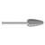 Fullerton Tool 45313 | 1/2" Diameter 1/4" Shank Double Cut Burr