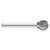 Fullerton Tool 43185 | 1/2" Diameter 1/4" Shank Fast Mill Cut Burr