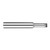 Harvey Tool 71008 | 3 Thread 0.0720" Diameter 2FL 60 Degree Incuded Angle Uncoated Coated Carbide Single Profile Thread Mill