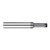 Harvey Tool 71010-C3 | 4 Thread 0.0800" Diameter 2FL 60 Degree Incuded Angle AlTiN Coated Carbide Single Profile Thread Mill