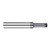 Harvey Tool 54202-C4 | 0 Thread 0.0440" Diameter 2FL 60 Degree Included Angle Amorphous Diamond Coated Carbide Single Profile Thread Mill