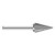 Fullerton Tool 47264 | 1/4" Diameter 1/4" Shank Single Cut Burr