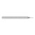 Harvey Tool 880260 | 3 Degree Taper Angle per Side 0.0600" Tip Diameter x 5/16" LOC 3FL Ball End Uncoated Carbide Tapered End Mill