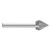 Fullerton Tool 51015 | 3/8" Diameter 1/4" Shank Single Cut Burr