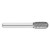 Fullerton Tool 42197 | 3/8" Diameter 1/4" Shank Single Cut Burr