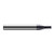 Harvey Tool 941110-C3 | 1/4" Diameter x 1/4" Shank x 3/8" LOC x 2-1/2" OAL 0.0100" Radius AlTiN Coated Carbide Corner Radius End Mill