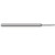 Harvey Tool 949678-C8 | 5/64" Diameter x 1/8" Shank x 0.1180" LOC x 2-1/2" OAL 0.0050" Radius 3FL TiB2 Coated Carbide Corner Radius & Corner Chamfer End Mill for Aluminum Alloys