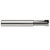 Harvey Tool 858916 | 1/4" Diameter x 1/4" Shank x 1/4" LOC x 2-1/2" OAL 0.0100" Radius 2FL PCD Coated Carbide Corner Radius & Corner Chamfer End Mill for Diamond Tooling