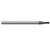 Harvey Tool 936512-C6 | 3/16" Diameter x 3/16" Shank x 9/16" LOC x 2" OAL 0.0050" Radius AlTiN Nano Coated Carbide Corner Radius & Corner Chamfer End Mil