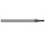 Harvey Tool 857447-C3 | 3/64" Diameter x 1/8" Shank x 0.1410" LOC x 1-1/2" OAL 1/64" Radius 3FL AlTiN Coated Carbide Corner Radius & Corner Chamfer End Mill for Free Machining Steels