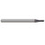 Harvey Tool 980412-C3 | 3/16" Diameter x 3/16" Shank x 1" LOC x 3" OAL 0.0100" Radius 4FL AlTiN Coated Carbide Corner Radius & Corner Chamfer End Mill for Free Machining Steels