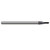 Harvey Tool 52732-C3 | 1/2" Diameter x 1/2" Shank x 3/4" LOC x 3" OAL 0.0300" Radius 4FL AlTiN Coated Carbide Corner Radius & Corner Chamfer End Mill for Medium Alloy Steels