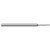 Harvey Tool 907657-C8 | 3.000mm Diameter x 4.000mm Shank x 4.500mm LOC x 50.000mm OAL 0.100mm Radius 3FL TiB2 Coated Carbide Corner Radius & Corner Chamfer End Mill for Aluminum Alloys