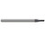 Harvey Tool 53900-C3 | 0.1000" Diameter x 1/8" Shank x 1/2" LOC x 2-1/2" OAL 0.0100" Radius 3FL AlTiN Coated Carbide Corner Radius & Corner Chamfer End Mill for Medium Alloy Steels