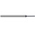 Harvey Tool 982309-C3 | 0.400mm Diameter x 4.000mm Shank x 0.600mm LOC x 50.000mm OAL 0.080mm Radius 3FL AlTiN Coated Carbide Corner Radius & Corner Chamfer End Mill for Medium Alloy Steels