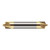 Harvey Tool 46312-C1 | 1" Diameter x 1" Shank x 4" OAL 0.2500" Tip Diameter 2FL TiN Coated Solid Carbide Double End Corner Rounding End Mill