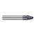 Harvey Tool 75152-C3 | 15 Degree Taper Angle per Side 1/8" Diameter x 1/8" Shank x 0.2050" LOC x 1-1/2" OAL 2FL AlTiN Coated Solid Carbide Tapered End Mills