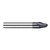 Harvey Tool 867802-C3 | 22.5 Degree Taper Angle per Side 3/16" Diameter x 3/16" Shank x 0.1760" LOC x 2" OAL 2FL AlTiN Coated Solid Carbide Tapered End Mills
