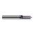 Harvey Tool 832690-C3 | 0 Degree Point Angle 3/16" Shank x 0.1350" LOC x 2" OAL AlTiN Coated Solid Carbide Parallel - Ball Point Engraving Cutter