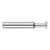 Harvey Tool 954747 | 3/16" Diameter x 3/64" Width x 3/16" Shank 0.0050" Corner Radus Uncoated Solid Carbide Straight Tooth Keyseat Cutter
