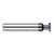 Harvey Tool 837262-C3 | 3/16" Diameter x 1/16" Width x 3/16" Shank 0.0100" Corner Radus AlTiN Coated Solid Carbide Straight Tooth Keyseat Cutter