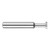 Harvey Tool 987220 | 3/8" Diameter x 3/64" Width x 3/8" Shank 0.0050" Corner Radus Uncoated Solid Carbide Straight Tooth Keyseat Cutter