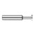 Harvey Tool 22622 | 1/2" Diameter x 0.0500" Cutting Width x 1/2" Shank Uncoated Carbide Straight Tooth Keyseat Cutter