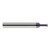 Harvey Tool 938210-C3 | 0.1150" Diameter x 1/8" Shank x 0.0200" LOC 4FL AlTiN Coated Solid Carbide Back Chamfer Cutter