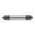 Harvey Tool 873945-C3 | 45 Degree Angle per Side 0.0430" LOC x 0.1250" Shank AlTiN Coated Solid Carbide Deburring Chamfer Mill