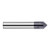 Harvey Tool 18523-C3 | 22.5 Degree Angle per Side 0.2290" LOC x 0.2500" Shank AlTiN Coated Solid Carbide Deburring Chamfer Mill