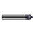 Harvey Tool 908432-C3 | 45 Degree Angle per Side 0.2100" LOC x 0.5000" Shank AlTiN Coated Solid Carbide Deburring Chamfer Mill