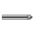 Harvey Tool 897208 | 45 Degree Angle per Side 0.0420" LOC x 0.1250" Shank Uncoated Solid Carbide Deburring Chamfer Mill