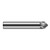Harvey Tool 871124 | 50 Degree Angle per Side 0.1280" LOC x 0.3750" Shank Uncoated Solid Carbide Deburring Chamfer Mill