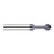 Harvey Tool 99066M-C3 | 300 Degree Sperical Ball 0.2362" Diameter x 1/4" Shank x 0.2200" LOC x 2-1/2" OAL 4FL AlTiN Coated Carbide Undercutting End Mill