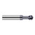 Harvey Tool 928816-C3 | 270 Degree Sperical Ball 1/4" Diameter x 1/4" Shank x 0.2130" LOC x 4" OAL 4FL AlTiN Coated Carbide Undercutting End Mill