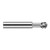 Harvey Tool 928816 | 270 Degree Sperical Ball 1/4" Diameter x 1/4" Shank x 0.2130" LOC x 4" OAL 4FL Uncoated Carbide Undercutting End Mill