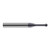 Harvey Tool 899678-C3 | 270 Degree Sperical Ball 5/64" Diameter x 1/8" Shank x 0.0670" LOC x 1-1/2" OAL FL AlTiN Coated Carbide Undercutting End Mill