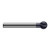 Harvey Tool 956124-C3 | 270 Degree Sperical Ball 3/8" Diameter x Shank x 0.3240" LOC x 3-1/2" OAL 6FL AlTiN Coated Carbide Undercutting End Mill