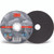 3M 7010412152 | 6.000" Diameter x 36+ Grit 102000 RPM Precision Shaped Ceramic Cut-Off Wheel - Black