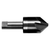 M A Ford 78125003 | 1-1/4" Diameter x 1/2" Shank x 3.000" OAL x 90 Degree Included Angle 6 Flute Uncoated Carbide Countersink