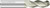 Fullerton Tool 27306 | 5/16" Diameter x 5/16" Shank x 1" LOC x 2-1/2" OAL 3 Flute FC5 Solid Carbide Ball End Mill