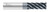 Fullerton Tool 29004 | 3/4" Diameter x 3/4" Shank x 1-5/8" LOC x 4" OAL 6 Flute FC13 Solid Carbide Square End Mill