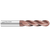 Photograph of Colton Cutting Tools 61515 | Carbide End Mill 4 Flute Ball End Long CCT-1 Coated 7/16" Diameter x 2" LOC x 4" OAL