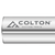 Photograph of the Colton logo engraved on an end mill.