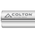 Photograph of the Colton logo engraved on an end mill.